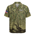US Navy Submarine Beach Shirt, Military Patriotic Aloha Shirt