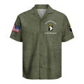 US Army Airborne Aloha Shirt, Military Paratrooper Hawaiian Beach Shirt