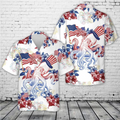 Red White Blue Octopus Hawaiian Shirt – 4th of July Patriotic Aloha Shirt