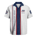 US Army America 250 Shirt, Military Patriotic Aloha Beach Shirt
