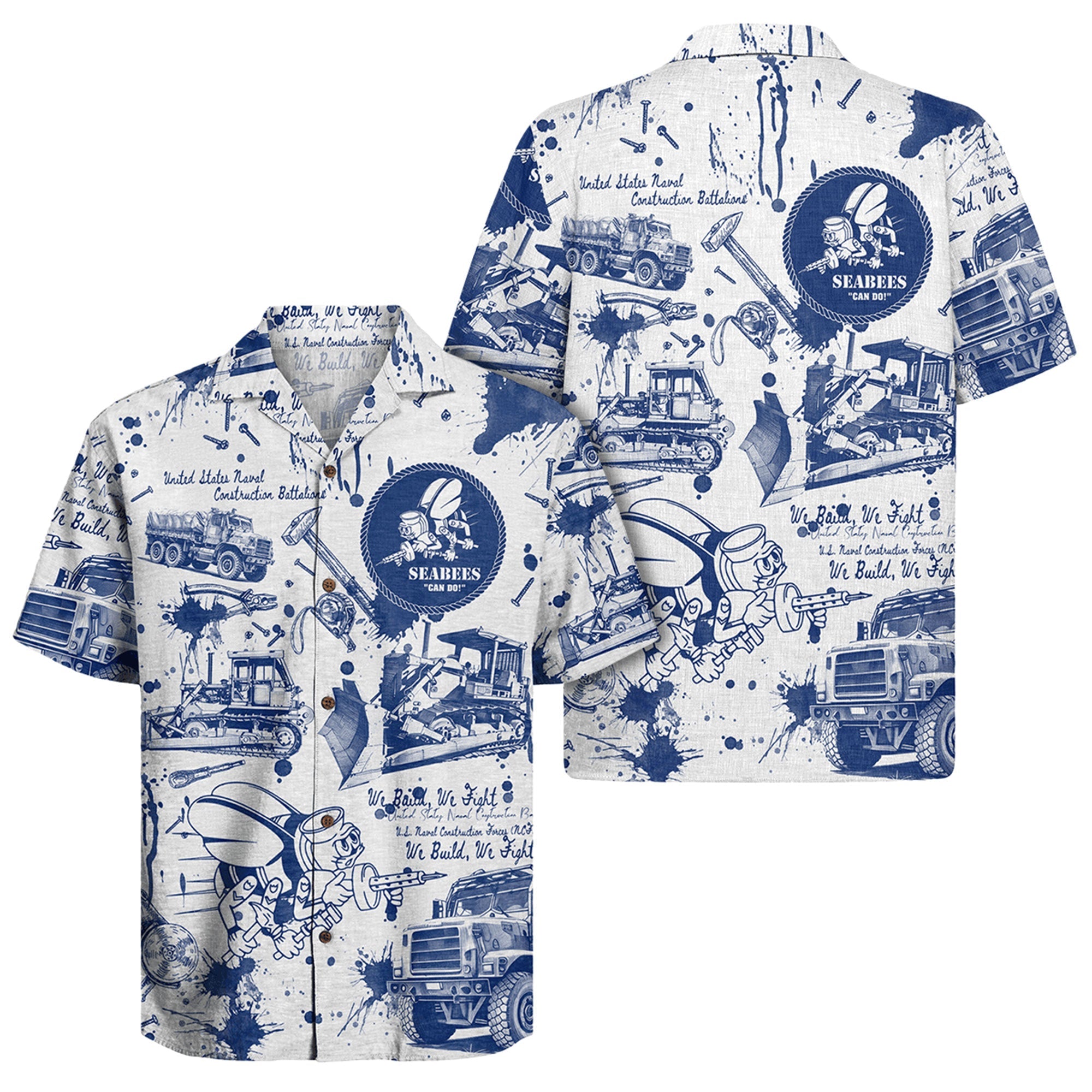 US Navy Aloha Shirt, America 250th Anniversary Military Beach Shirt