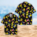 Funny Retro Duck Hawaiian Shirt Aloha Button Down Summer Beach Outfit That Gets Compliments