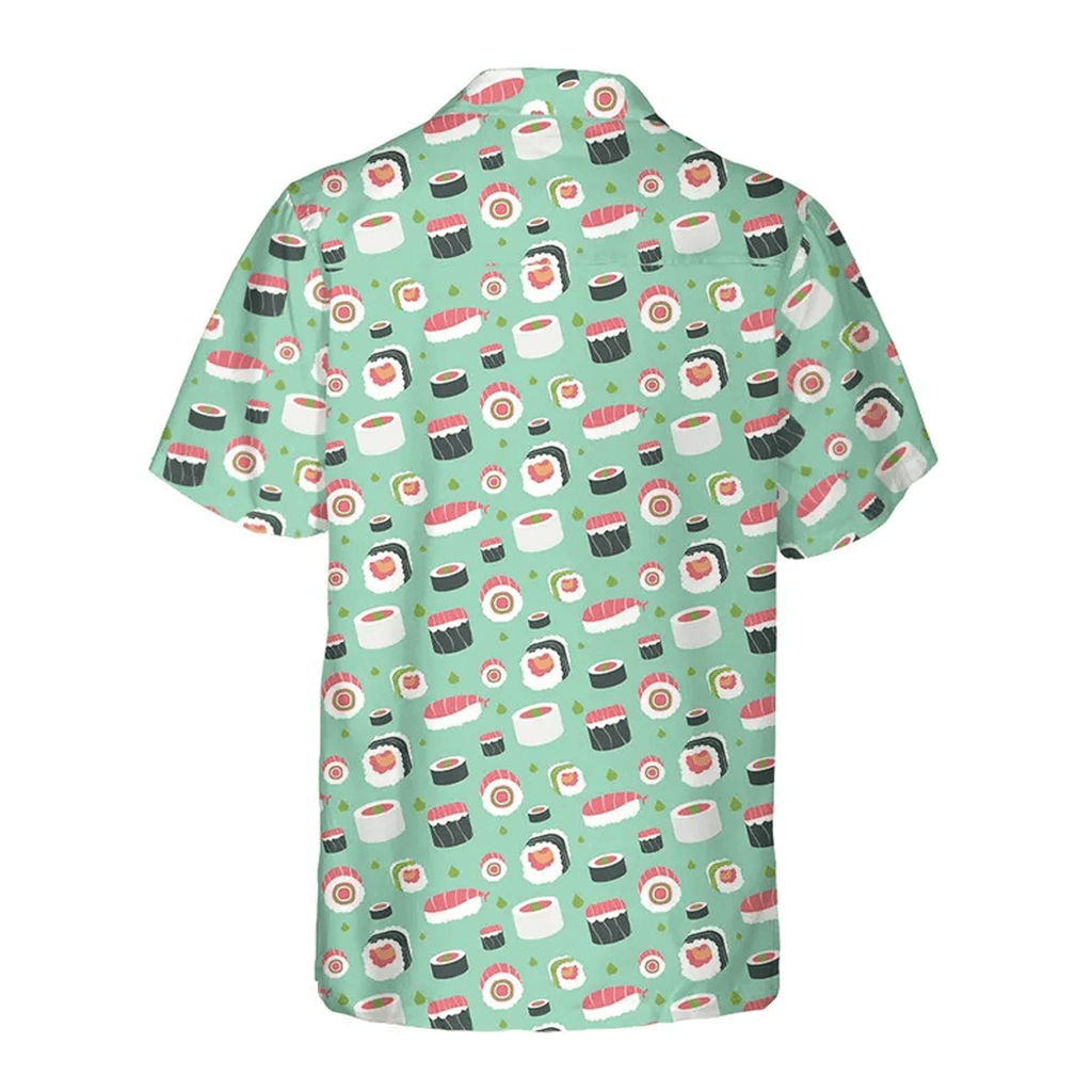 Sushi Hawaiian Shirt Japanese Food Aloha Shirt Funny Foodie Gift Tropical Button Down