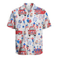 USA Celebration Hawaiian Shirt, Patriotic 4th of July Aloha Shirt
