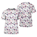 Par Then Bar Funny Flamingo Patriotic Golf Polo Shirt for Men, USA 250th Anniversary 4th of July Golf Shirt, Independence Day Golf Apparel